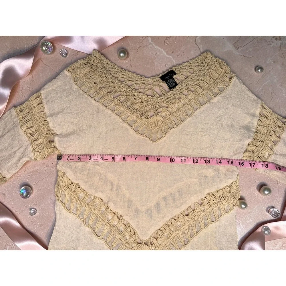 rue21 - Boho Crochet Handkerchief Top - Women's Size Small